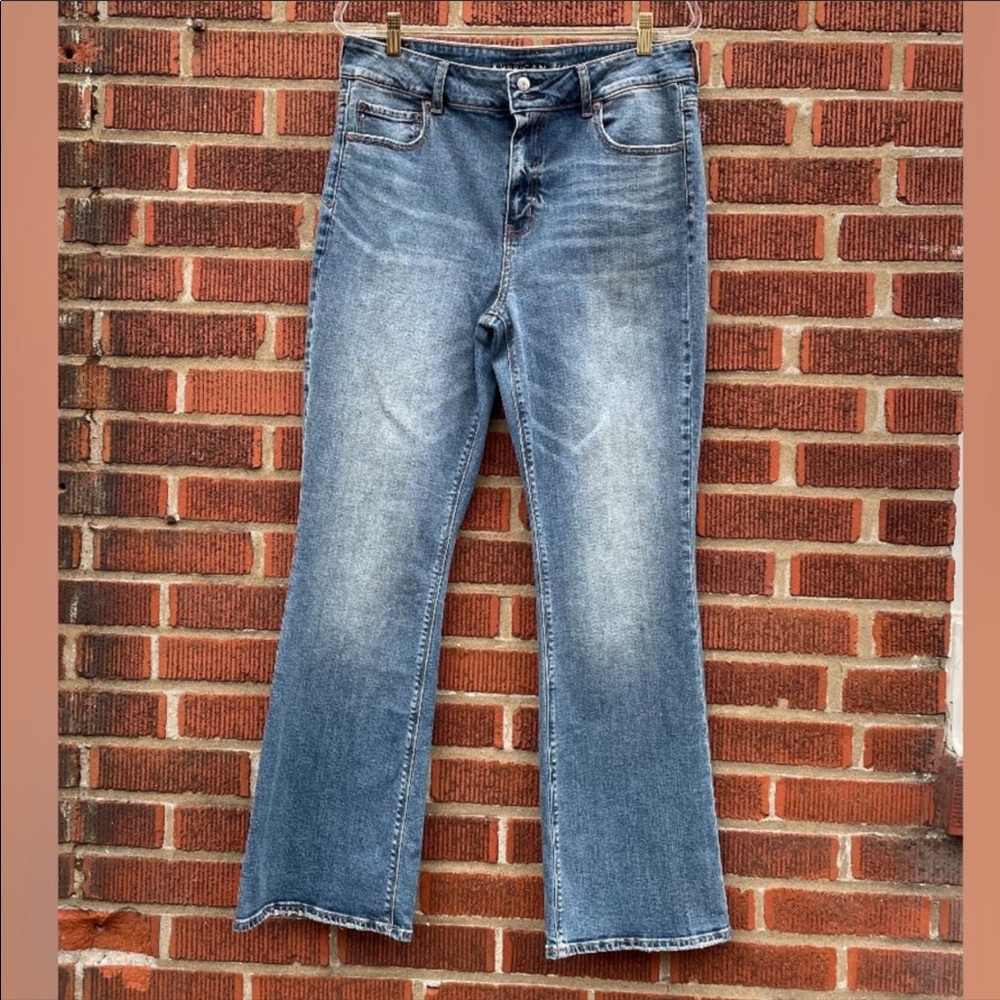 American Eagle Hi Rise Artist Flare Stretch Jeans